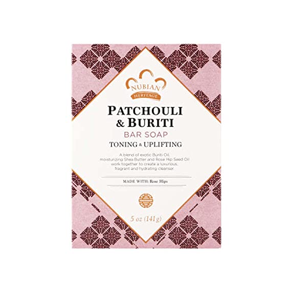 Nubian Heritage Patchouli and Buriti Bar Soap, 5 Ounce