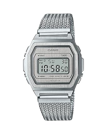 Casio Vintage Digital Silver Dial Unisex A1000MA-7DF (D278)