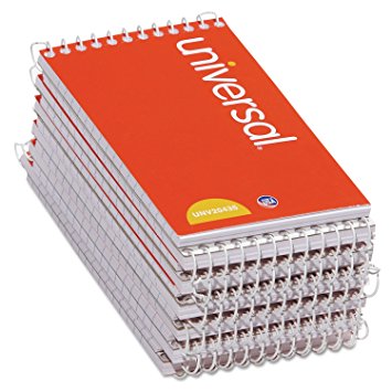 Universal 3x5-Inch Narrow Ruled Wirebound Memo Book, 12 per Box (UNV20435-CL)
