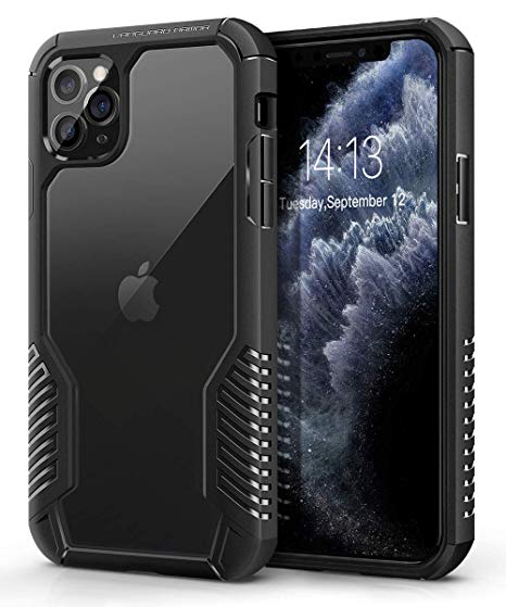 MOBOSI Vanguard Armor Designed for iPhone 11 Pro Max Case, Rugged Cell Phone Cases, Heavy Duty Military Grade Shockproof Drop Protection Cover for iPhone 11 Pro Max 6.5 Inch 2019, Matte Black