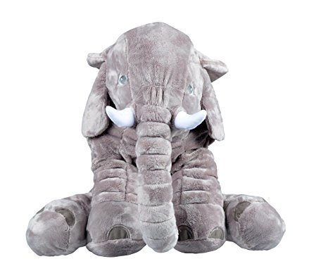 USATDD Elephant Stuffed Plush Pillow Animal Doll Great Toy Baby Gift Giant 23.5"