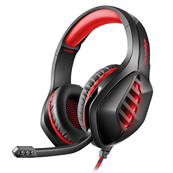 Cosmic Byte GS430 Gaming Headphone, 7 Color RGB LED and Microphone (Red)