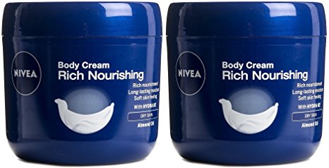 Nivea Rich Nourishing Body Cream, 13.5 Oz / 400 Ml (Pack of 2)