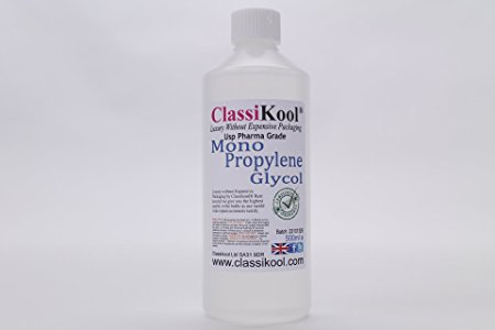 500ml Classikool MPG Mono Propylene Glycol Pharma Grade Better Than Food Grade 99% [FREE UK POST*]