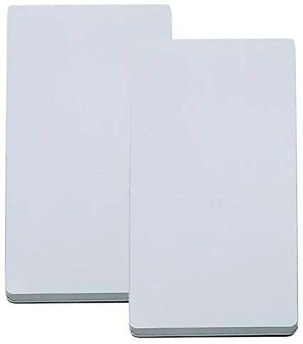 GinsonWare Set of 2, Rectangle Stove TOP Burner Covers. 19.5" L x 11" W x 1" H (White)
