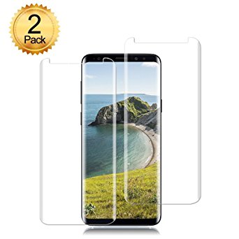 [2pack] Galaxy S9 Tempered Glass Screen Protector, BBInfinite S9 Screen protectors 9H Hardness [Super Clear] [ No Foam ][NO Scratch] for Samsung Galaxy S9 Clear.