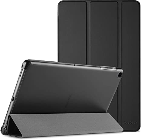 ProCase Galaxy Tab A7 10.4” 2020 Case(SM-T500/ T505/ T507), Lightweight Slim Protective Tri-fold Stand Case Hard Shell Cover for 10.4 Inch Galaxy Tab A7 Tablet 2020 Release -Black