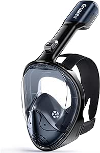 Greatever Full Face Snorkel Mask, Snorkeling Gear for Adults with Latest Dry Top Breathing System and Detachable Camera Mount, Foldable Snorkel Mask Adult, Snorkels Anti-Fog & Anti-Leak