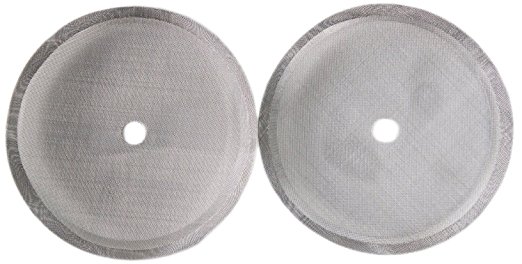 French Press Coffee Maker Universal 4,6, or 8 Cup Filter Screen (2 Pack) Replaces Bent and Worn French Press Mesh Screens