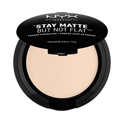 NYX PROFESSIONAL MAKEUP Stay Matte but not Flat Powder Foundation, Alabaster, 0.26 Ounce
