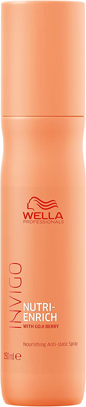 Wella Professionals INVIGO NUTRI-ENRICH Nourishing Anti-Static Spray - Spray idratante professionale per capelli secchi e danneggiati 500ml