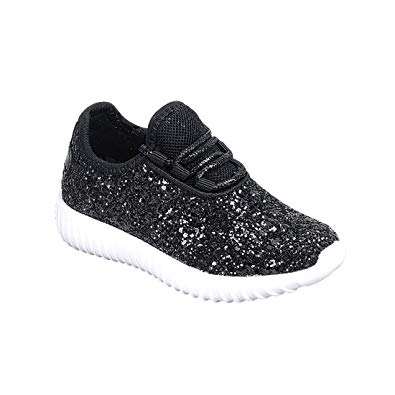 Link Lace up Rock Glitter Fashion Sneaker For Children/Girl/Kids