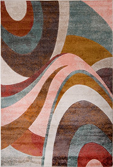 Home Dynamix Tribeca Slade 39"x55" Area Rug in Multi/Brown