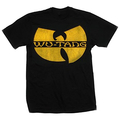 Bravado Men's Wu-Tang Clan Distressed Logo T-Shirt