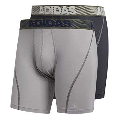 adidas Men's Sport Performance ClimaCool Boxer Brief Underwear (2 Pack)