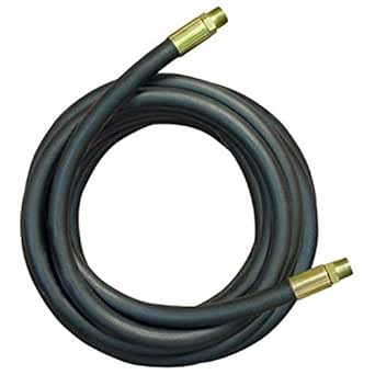 "Apache 98398238 3/8"" x 48"" 2-Wire Hydraulic Hose Male x Male Assembly", Black