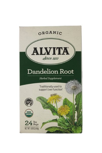 Alvita Tea Bags, Dandelion Root (Roasted), Caffeine Free 24 tea bags 2 Ounce