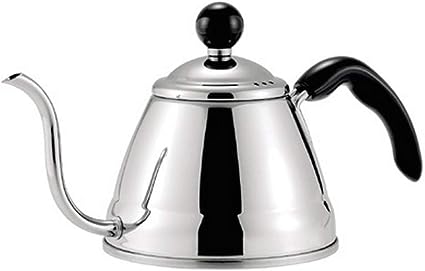 JapanBargain 4061, Japanese Tea Kettle Gooseneck Kettle for Pour Over Coffee and Tea, Stainless Steel, Induction Heat Stove Compatible, 6-Cup, 1.0 Liter, Made in Japan