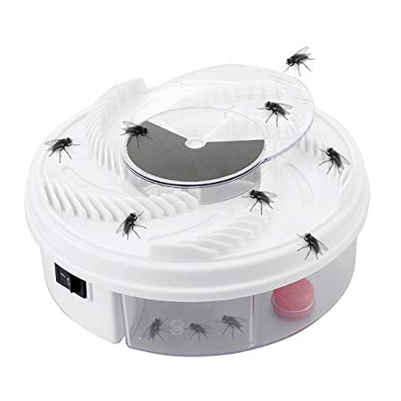 Automatic Electric Fly Trap Device,USB Powered Bug Zapper Flycatcher, Mosquito Fly Bug Traps Electronic Pest Control Fly Midges Catch Device with USB Cable Suitable for Home Hotel Restaurant Office
