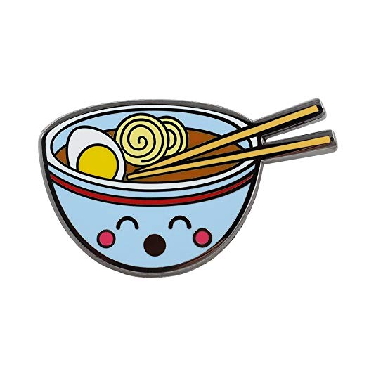 Real Sic Ramen Enamel Pin - Cute Kawaii Noodle Lapel Pin - Ramen Fashion Accessory for Jackets, Backpacks, Bags, Hats & Tops