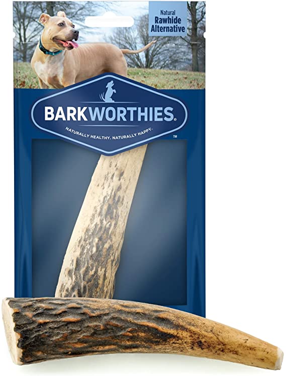 Barkworthies Hand Selected, Naturally Shed Split & Whole Elk Antlers - Premium Long Lasting, Odor Free Dog Chews for All Dog Sizes and Breeds - No Chemical Treatments, No Added Preservatives