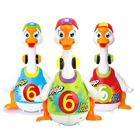 Early Education 18 Months   Olds Baby Hip Hop Swing Goose Duck Children tumbler animal toys for Children & Kids Boys and Girls(Random Color)