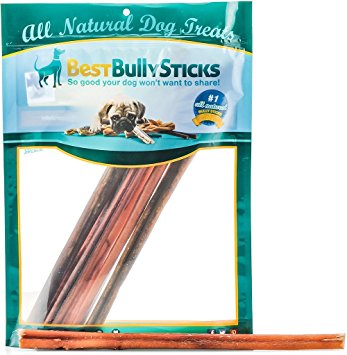 100% Natural Bully Sticks by Best Bully Sticks (8oz. Bag)