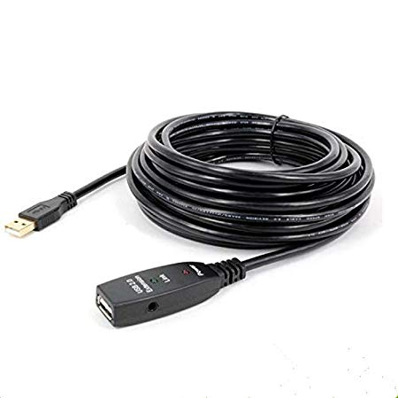 USB Extension Cable 20M, USB2.0 Active Repeater A Male to A Female Long Cables With Signal Booster