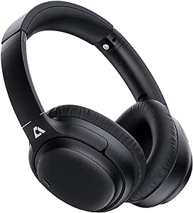 1mii aptX Casque Bluetooth sans Fil avec Charge Rapide, portée de 30 m avec Station émettrice 5.2, Audio Haute résolution 60 Heures, Mousse à mémoire de Forme pour téléphone/TV/PC/équipement de Jeu