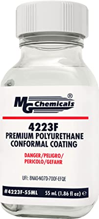 MG Chemicals Premium Polyurethane Conformal Coating (Heat Cure ONLY) 55mL Bottle (4223F-55ML)