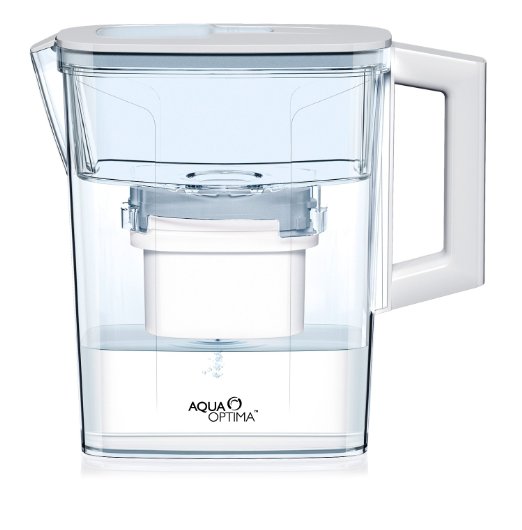 Aqua Optima EJ0331  Compact Filter Jug with 1 Evolve 30-day Filter  White 1 months supply