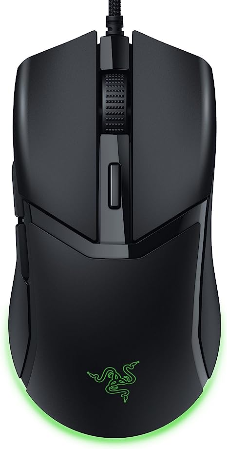 Razer Cobra Wired Gaming Mouse: 58g Lightweight Design - Gen-3 Optical Switches - Chroma RGB Lighting with Underglow - Precise 8500 DPI Optical Sensor - 100% PTFE Mouse Feet - Speedflex Cable - Black