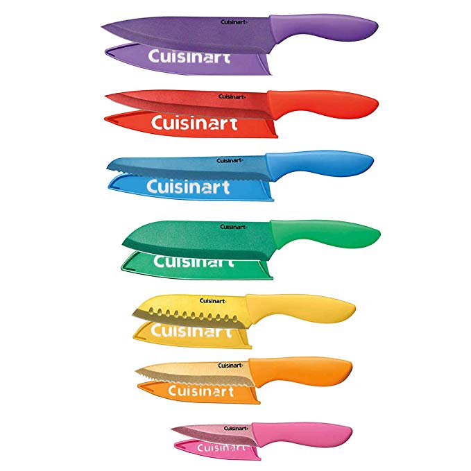 Cuisinart Metallic Multi-Color Stainless 14-Piece Knife Set