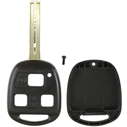 Discount Keyless Replacement 3 Button Case Short Key Shell Compatible with Lexus Remotes HYQ1512V HYQ12BBT