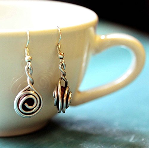 Fair Trade Coffee Bean Earrings for Women: Handmade With Love By Madres Jewelry.