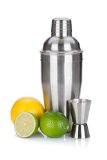 Cocktail Shaker  Martini Shaker Set - Premium Quality Stainless Steel 24 Ounces Cocktail Shaker - Shaker Includes a Built in Strainer - Recipes Of Over 40 Cocktails and Measuring Jigger Included