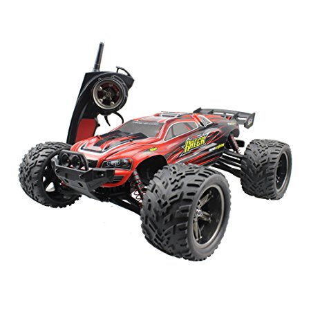 Rabing Remote Control Car F11 High Speed 1/12 Scale RC Car 2.4GHz 2WD Remote Control Trucks Off-Road 40 KM/H Radio Controlled Electric Vehicle-Red