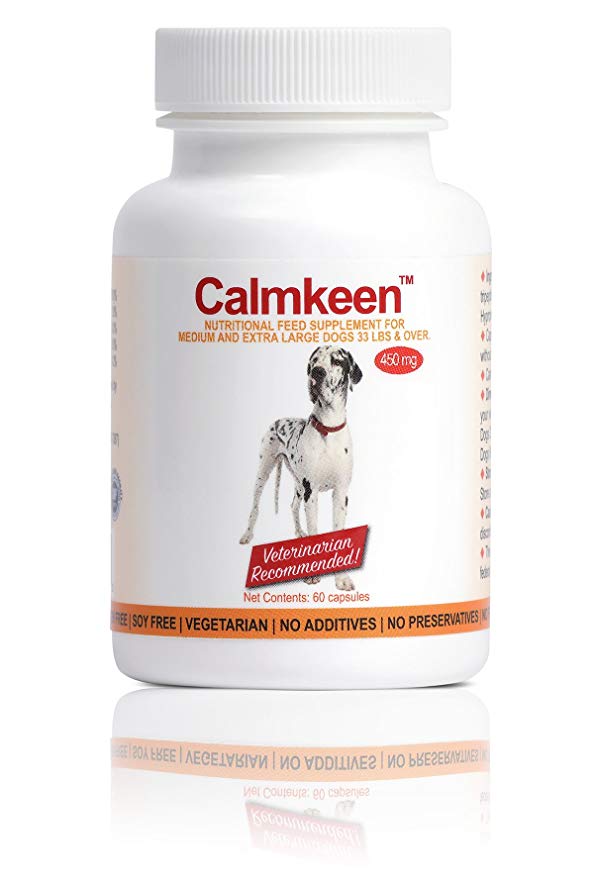 Calmkeen 450 mg 60 Count Nutritional Supplement for Large Dogs 33 Pounds and Up (Formerly Calmkene)