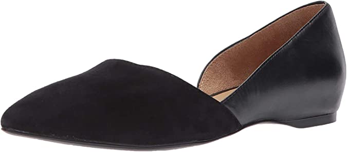 Naturalizer Womens Samantha Comfortable Pointed Toe D'Orsay Slip On Ballet Flat