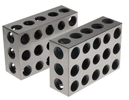 BL-123 Pair of 1quot x 2quot x 3quot Precision Steel 1-2-3 Blocks