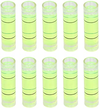 Utoolmart 9.5×34mm Green Universal Precision Bubble Level Vials Spirit Level Picture Hanging Levels Mark Measuring Instruments Layout Tools 10pcs