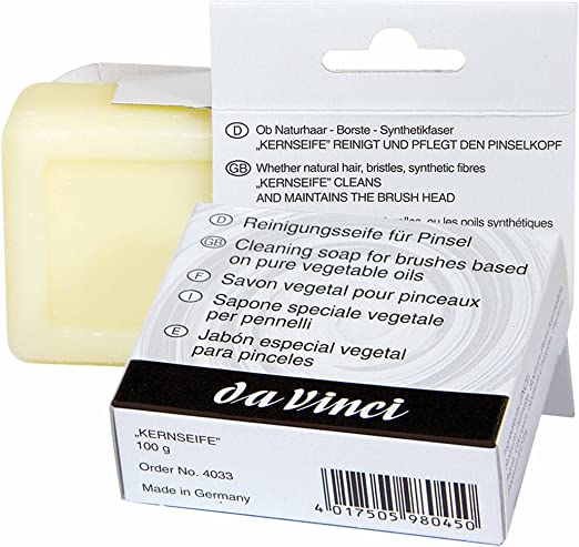 DA VINCI 4033 Series Cleaning Soap for Brushes, Bristle, Yellowish, 30 x 30 x 30 cm