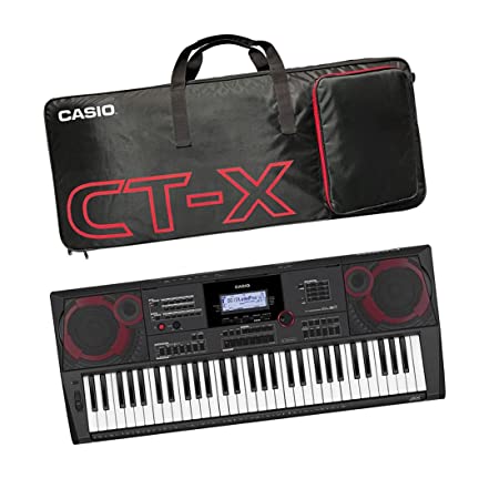 Casio CT-X9000IN 61-Key Portable Keyboard (Black) with CBC700 Carry Case