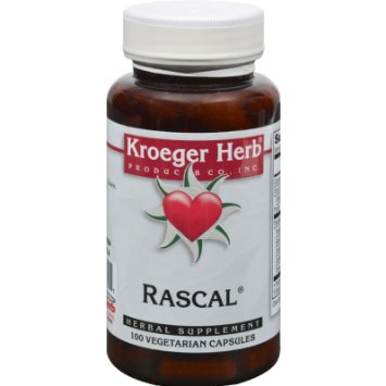 Kroeger Herbs Herbal Combination Rascal 100 Capsules