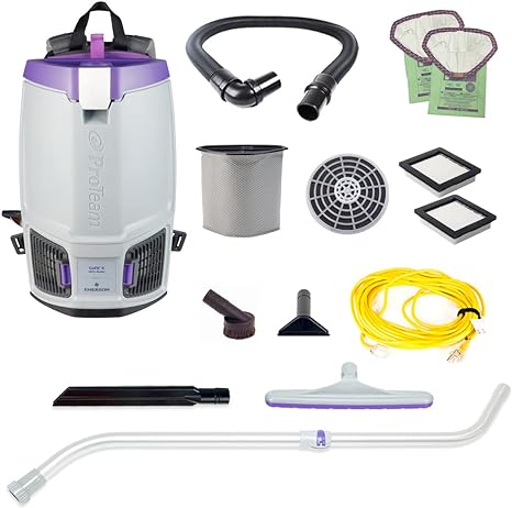 ProTeam GoFit 6, 6 Quart Backpack Vacuum with Xover Multi-Surface Telescoping Wand Tool Kit