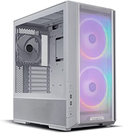 Lian Li Lancool 216 RGB White Steel (with Fan Controller)/Tempered Glass ATX Mid Tower Computer Case,2X 160 mm ARGB Fans Included - LANCOOL 216RC-W