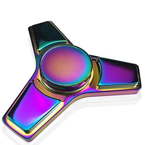 Kekilo Fidget Spinner Rainbow Colorful Hand Spinner EDC Focus Hand Spinning Toy Time Killer Stress Reliever High Speed Spinning Toy Gifts Perfect for ADD, ADHD, Anxiety, Boredom and Autism Adult (K1)