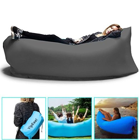 Inflatable Air Lounge Laybag Lazy Bag Air Sofa - By Yipee - Outdoor Air Couch Waterproof Pool Beach Air Chair Sleeping Bag Bed Lazy Floating Hangout Eazy Furniture