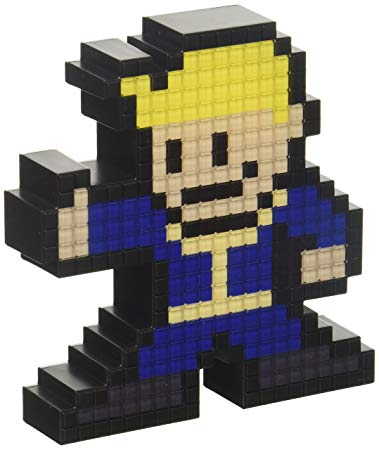 PDP Pixel Pals Fallout 4 Vault Boy Collectible Lighted Figure, 878-021-NA-VLT-NB