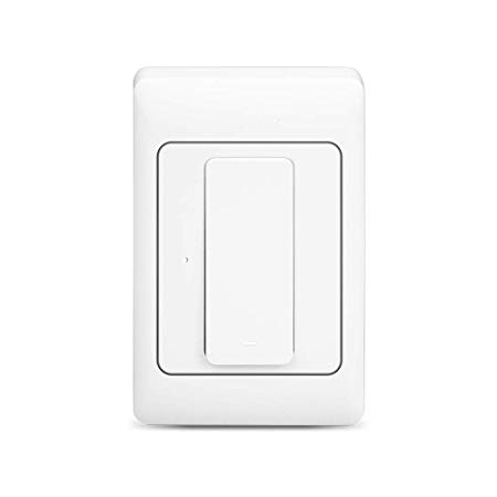 Light Switch, WiFi enabled, Compatible with Alexa and the Google Assistant,IFTTT,LED/Incandescent Switch,No Hub Required,Neutral wire requires (one gang)